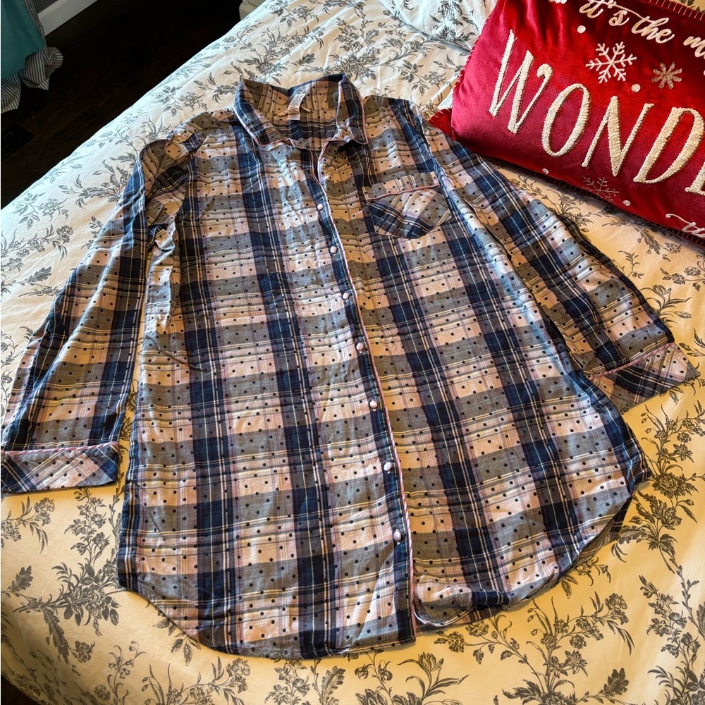 Victoria’s Secret Plaid Sleep Shirt